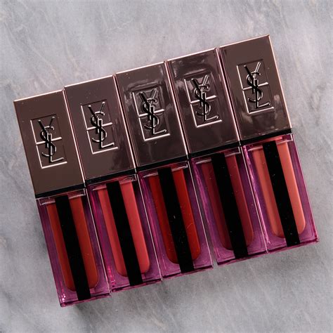 YSL Water Stain Glow Glossy Stain • Lipgloss Swatches 